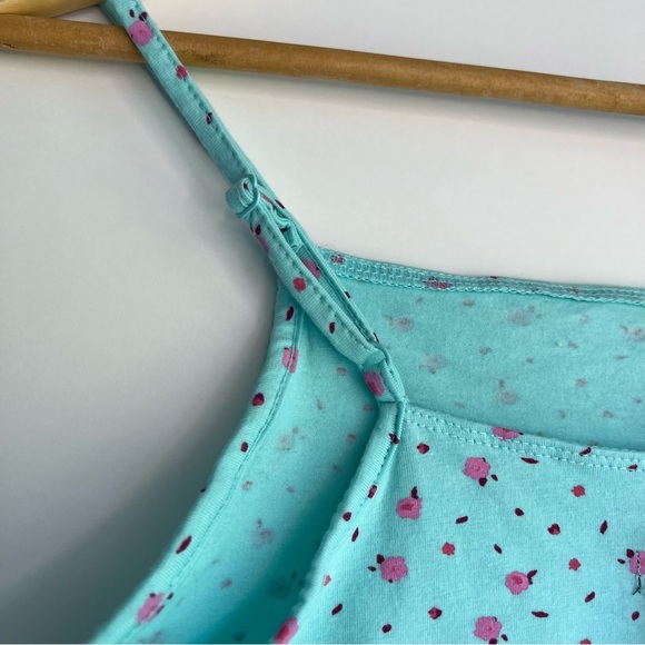 NWT Wild Fable Strap Bodysuit in Aqua Blue Floral Size S - Picture 11 of 17